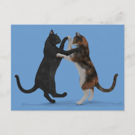 Postal Gatos bailando