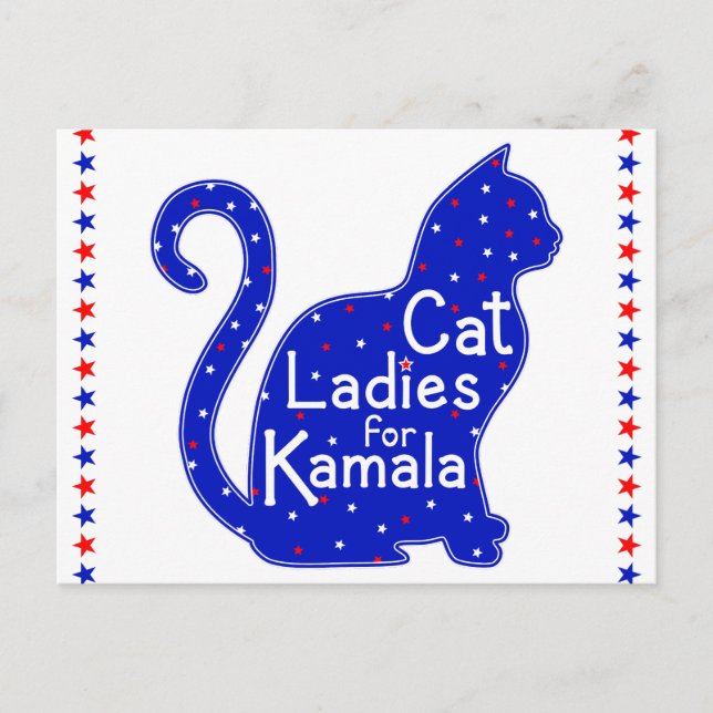 Postal Gatos damas para las elecciones presidenciales de  (Anverso)
