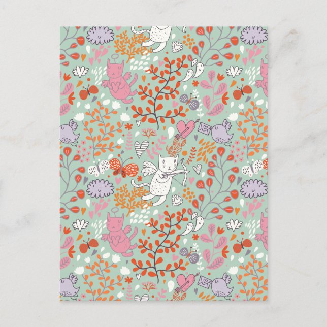 Postal Gatos de ángel (Anverso)