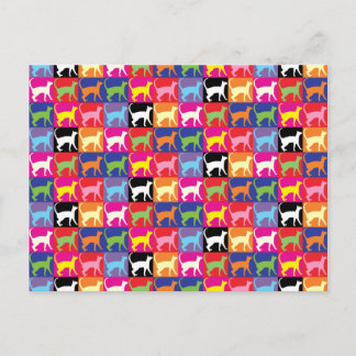 Postal Gatos de arte pop