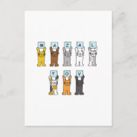 Gatos de dibujos animados Mazal Tov