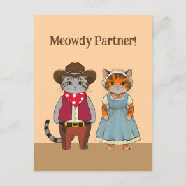 Postal Gatos de estilo occidental Valentine Wild West