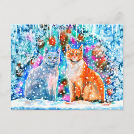 Postal Gatos de invierno