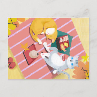 Postal Gatos de picnic