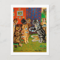 Gatos de té por la tarde, Louis Wain