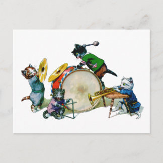 Postal Gatos del jazz