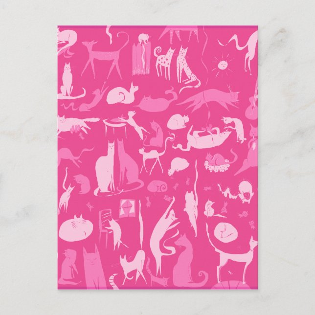 Postal ¡Gatos! ¡Gatos! ¡Gatos! (Anverso)