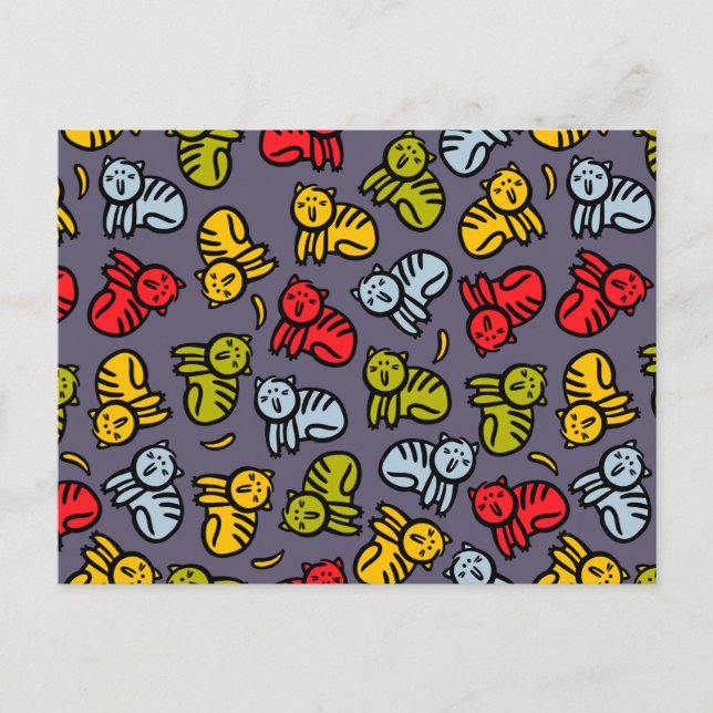 Postal Gatos más bananas (Anverso)