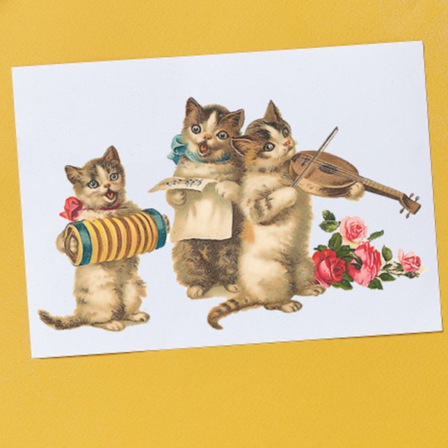 Postal Gatos musicales (Subido por el creador)