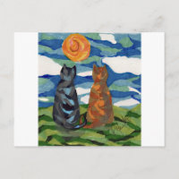 Gatos Naranjas Gris de Arte Gato