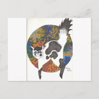 Postal Gatos - Negro y Blanco