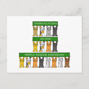 Postal Gatos Personalizados en aniversario de Boda Esmera