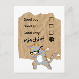 Postal Gatos traviesos
