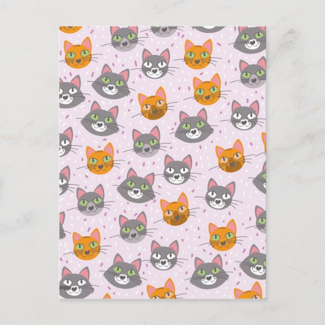 Postal Gatos y gatitos (Anverso)