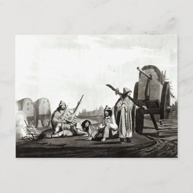 Postal Gauchos de Tucuman, 1820 (Anverso)