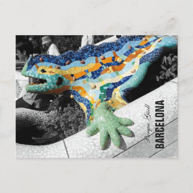Postal Gaudi Park Guell (Anverso)