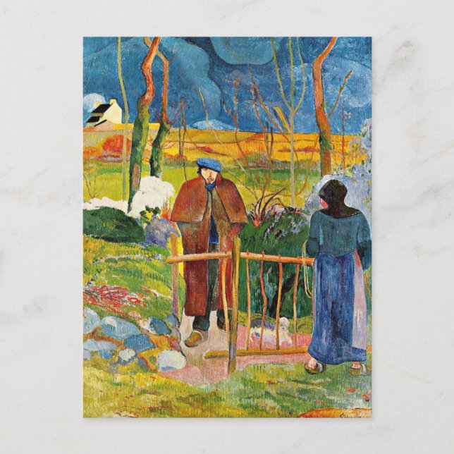 Postal Gauguin - Bonjour, Monsieur Gauguin (Anverso)