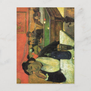 Postal ¿Gauguin, Paul Im Caf? (Portr?t der Mme Ginoux) 18