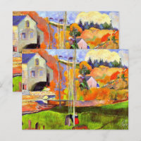 Gauguin - Un paisaje bretón-el molino de David,