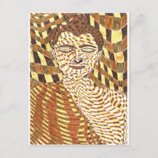 Postal gautama Buddha psicodélico
