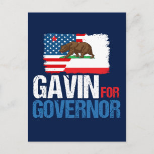 Postal Gavin para gobernador de California en 2018