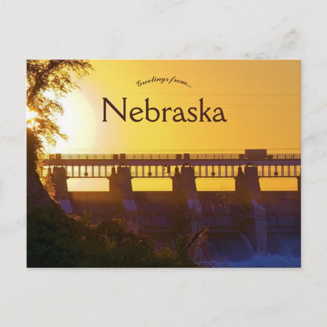 Postal Gavins Point Dam Nebraska (Anverso)