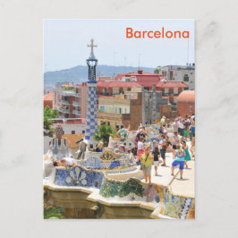 Postal Gaviota del Parque en Barcelona, España