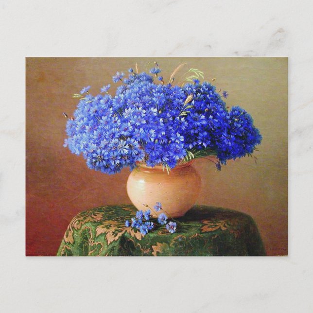 Postal Gavril Kondratenko - Cornflowers (Anverso)