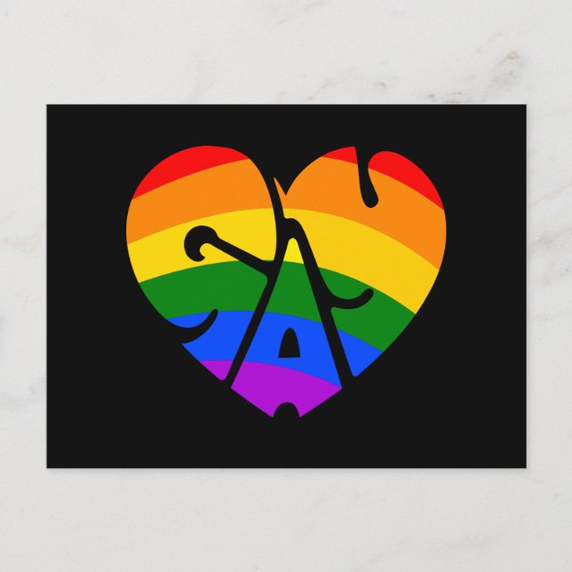 Postal Gay Heart (Anverso)