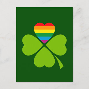 Postal Gay Lucky Clover