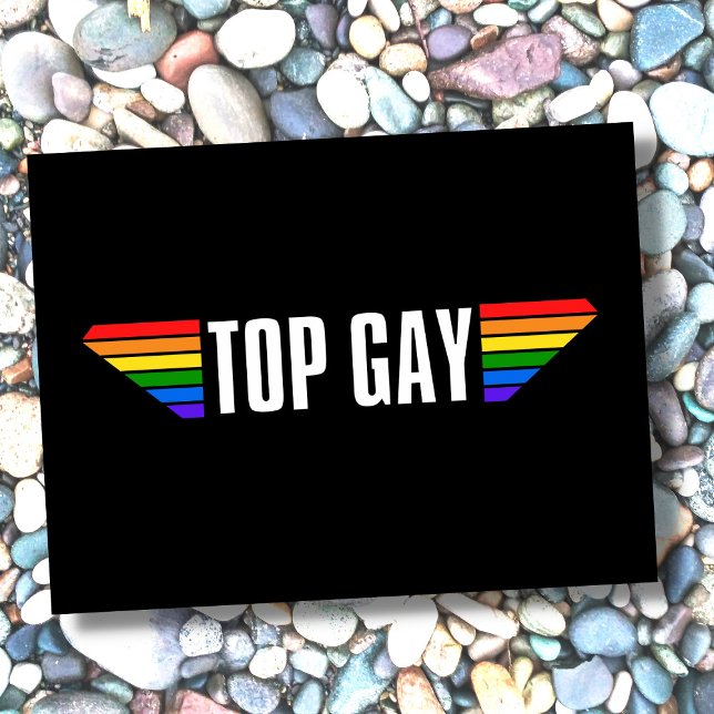 Postal Gay Orgullo Top Gay Prige Rainbow Flag LGBTQ (Subido por el creador)