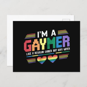 Postal Gaymer Como Un Jugador Regular Pero Cómo Gayer Gam
