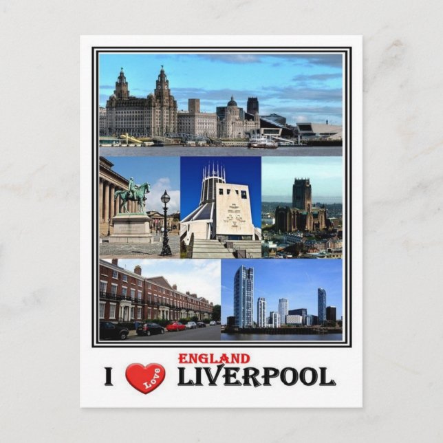 Postal GB Inglaterra - Liverpool - (Anverso)