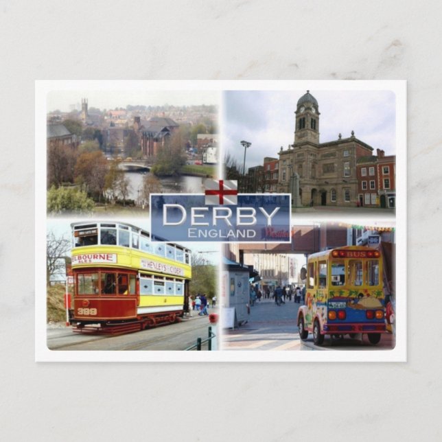 Postal GB Reino Unido - Inglaterra - Derby - (Anverso)