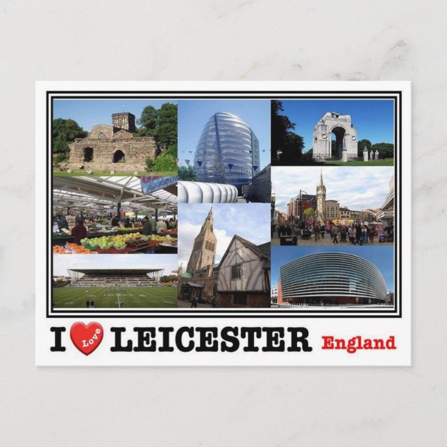 Postal GB Reino Unido - Inglaterra - Leicester - (Anverso)