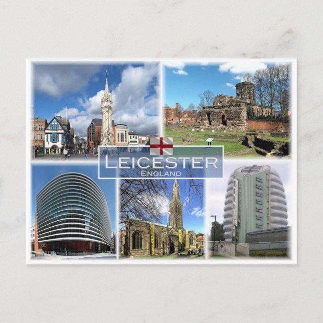 Postal GB Reino Unido - Inglaterra - Leicester - (Anverso)