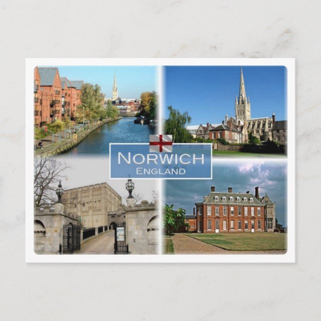Postal GB Reino Unido - Inglaterra - Norwich Norfolk - (Anverso)