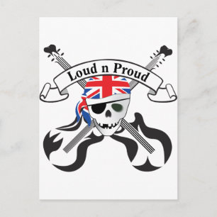 Postal GB Scull & Guitars