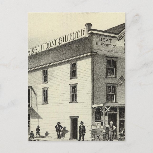 Postal GC Ormerod, the Boat Builder, Asbury Park, NJ (Anverso)