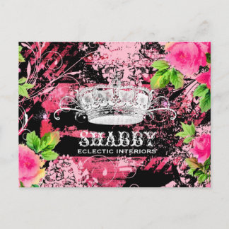Postal GC Shabby Wild Rosa Couture Tiara