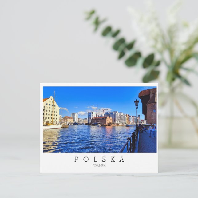 Postal Gdansk, Polonia, Polska (Anverso de pie)