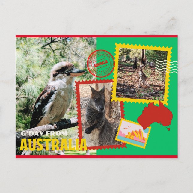 Postal G'Day de Australia (Anverso)