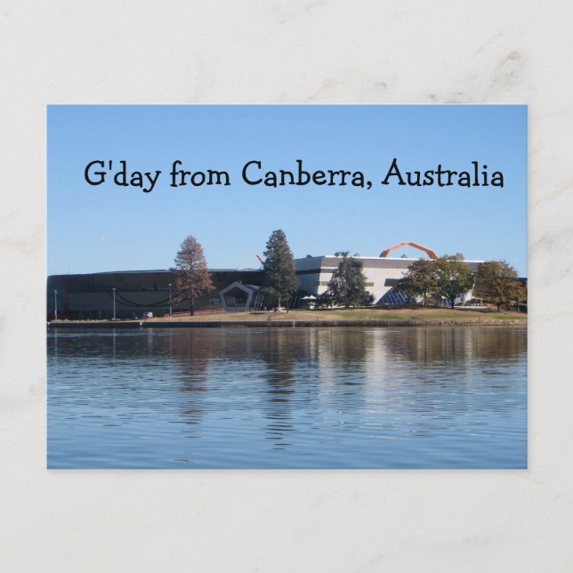 Postal G'day desde Canberra, Australia (Anverso)