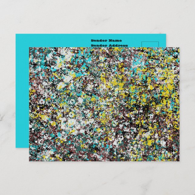 Postal Geared Toward Abstract Art Design Lover (Anverso / Reverso)