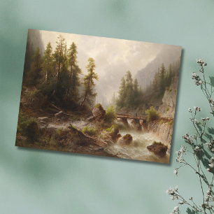 Postal Gebirgsbach - Albert Rieger