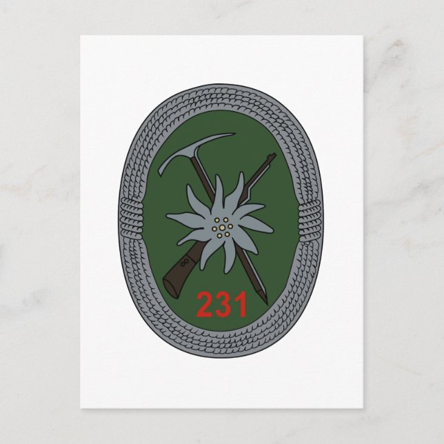 Postal Gebirgsjagerbataillon 231 (Anverso)