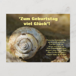 Postal Geburtstags Schneckenpost
