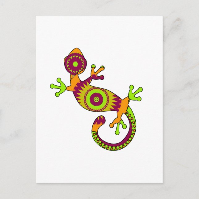 Postal gecko pop (Anverso)