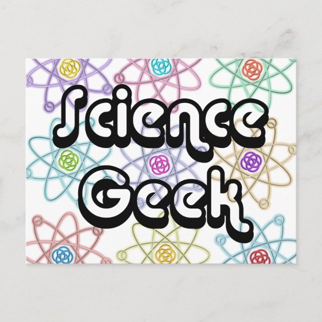 Postal Geek de ciencia (Anverso)