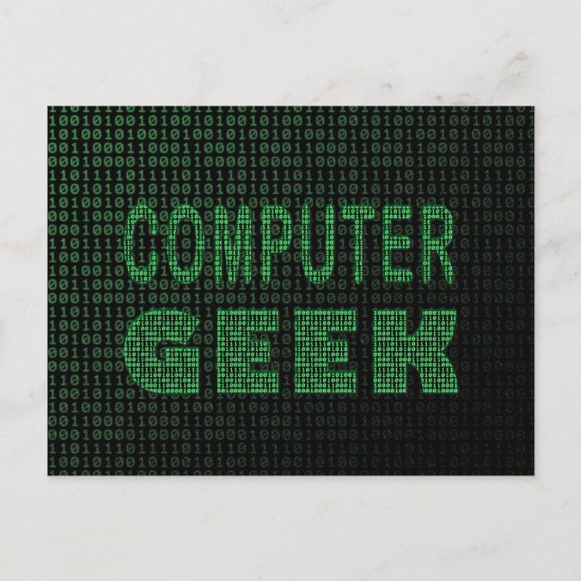 Postal Geek De Computación (Anverso)